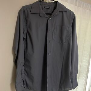 Men’s Grey Longsleeve Button Down